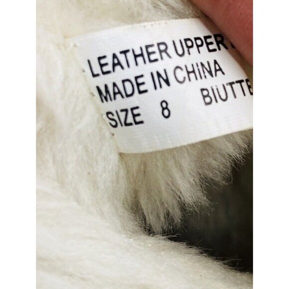 Very Volatile Boots Heeled Suede Leather Wool Lined size 8 - Picture 6 of 7